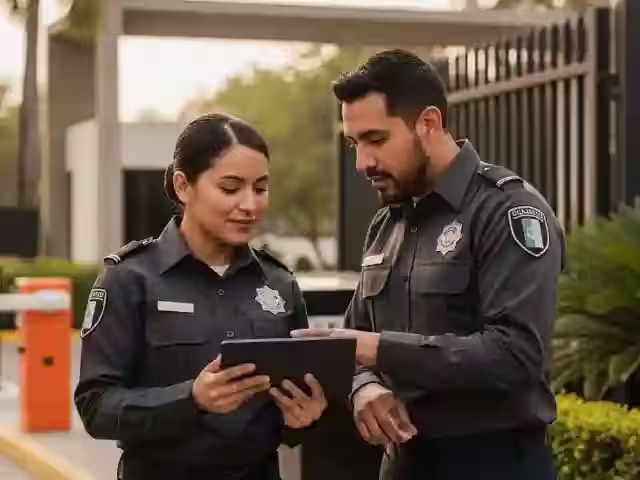 Guardias intramuros con uniforme corporativo personalizado
