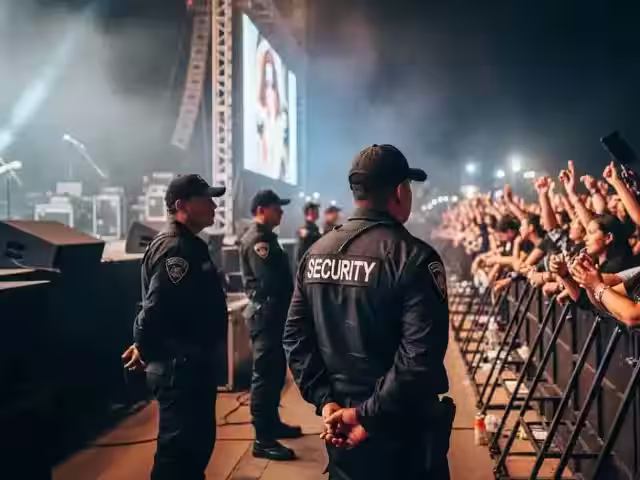 Personal de seguridad certificado y seleccionado para eventos