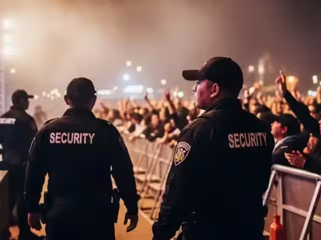 Seguridad discreta con protocolo en un evento social de gala en México