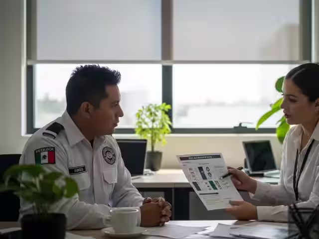 Equipo directivo analizando indicadores de riesgo interno en una empresa
