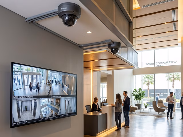 Cámaras CCTV con visión nocturna infrarroja para condominios